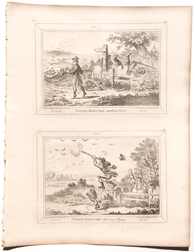 gillray original engravings Cockney Sportsmen Marking Game 


Cockney Sportsmen Shooting Flying